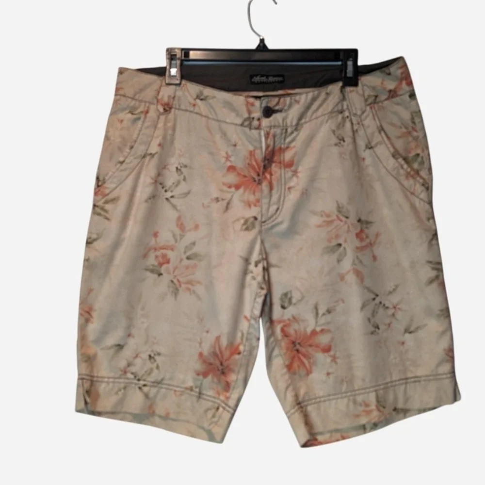 Pre-owned Men's Floral Beige Shorts